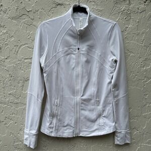 Lululemon‎ Define Jacket White Luon Full Zip Women 10